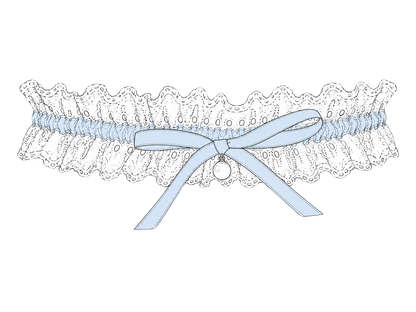 Something Blue Wedding Garter
