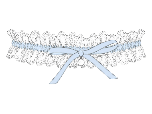 Something Blue Wedding Garter