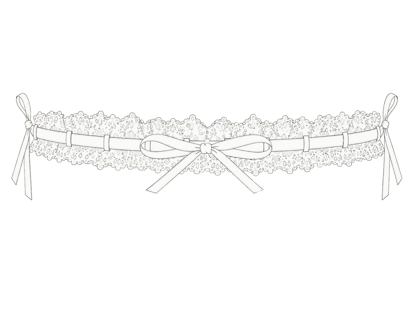 Vintage Tie Wedding Garter