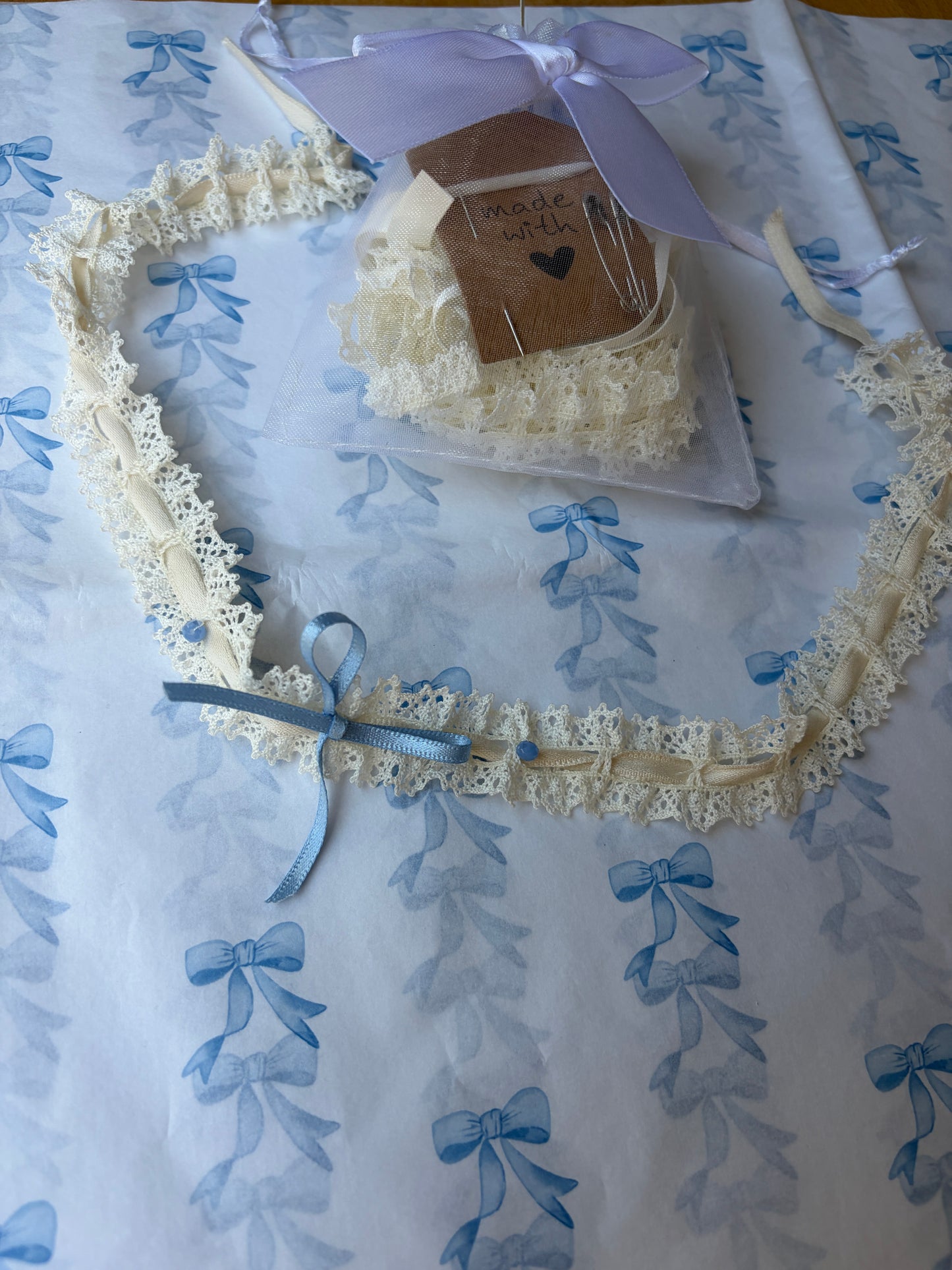 Vintage Tie Wedding Garter