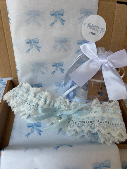 Something Blue Wedding Garter